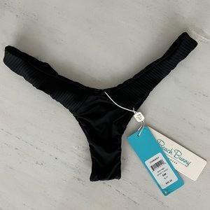Beach Bunny Chrissy Micro Tango Bottom, Black